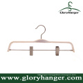 White Laminated Hanger with Clips for Cloth Shop (GLLH02)